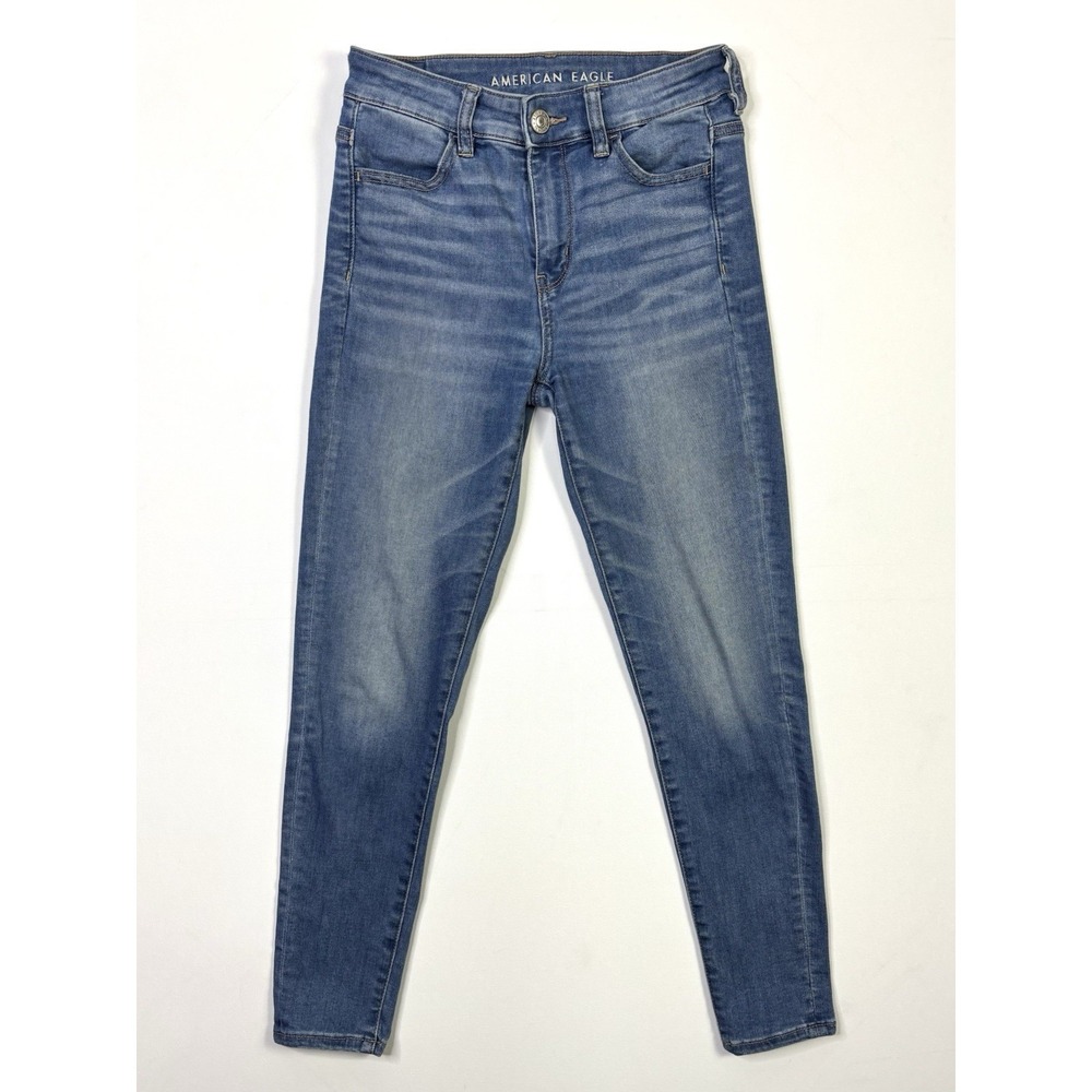 American Eagle Jeans Women's 4 Short Next Level Stretch Hi-Rise Jegging Denim